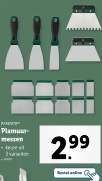 Aanbieding: Plamuurmessen