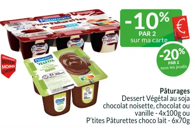 Offre: Dessert Végétal au soja chocolat noisette, ch