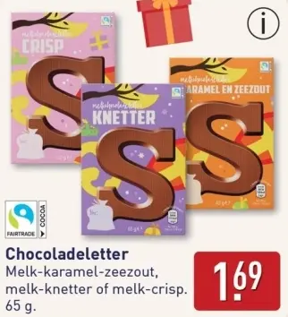 Aanbieding: Chocoladeletter