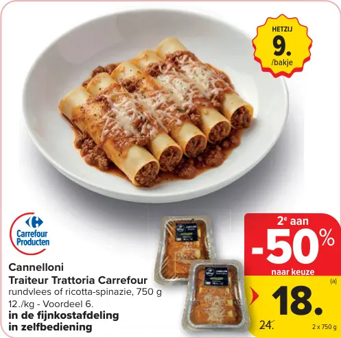 Promotie: Cannelloni
