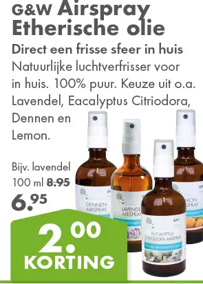 Aanbieding: Airspray Etherische olie
