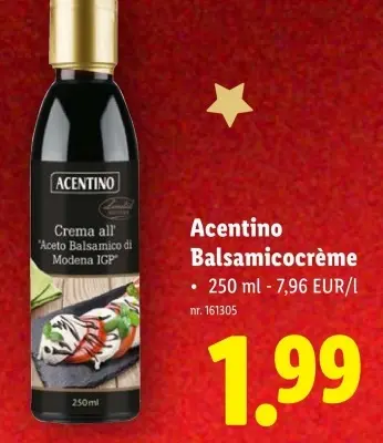 Promotie: Balsamicocrème