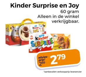 Aanbieding: Kinder Surprise en Joy