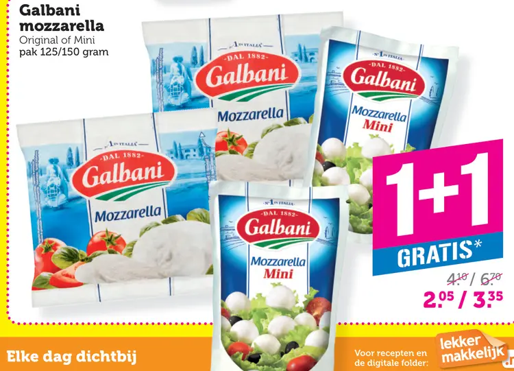 Aanbieding: mozzarella
