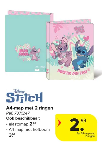Offre: A4-map met 2 ringen