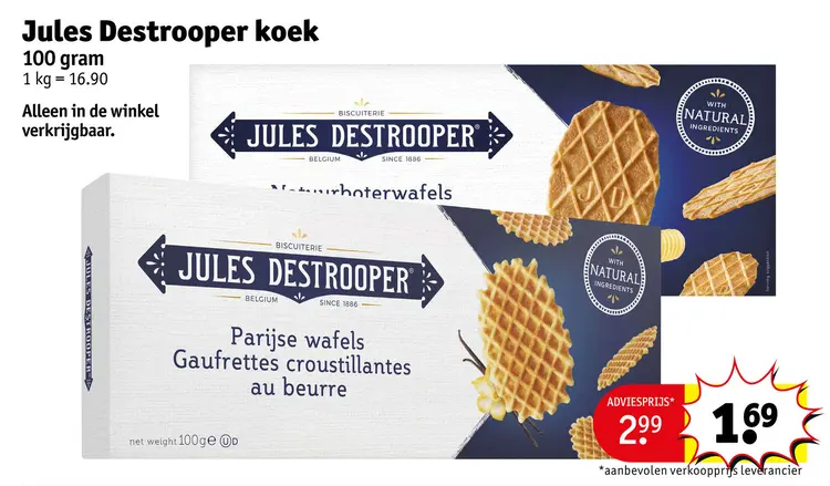 Promotie: Jules Destrooper koek