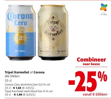Aanbieding: Tripel Karmeliet of Corona
