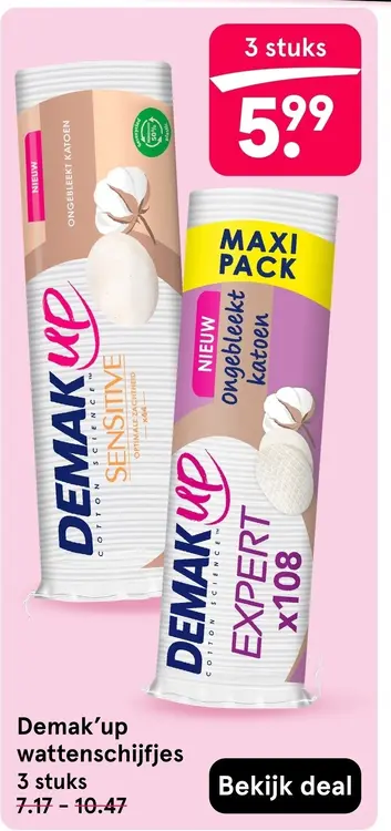 Aanbieding: Demak'up wattenschijfjes