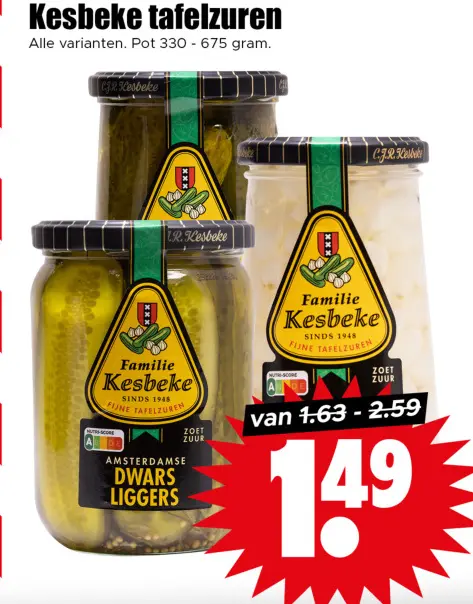 Aanbieding: Kesbeke tafelzuren