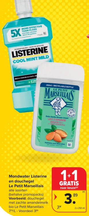 Promotie: Mondwater en douchegel