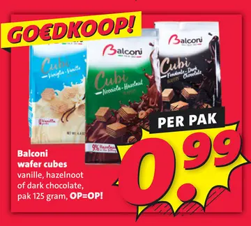 Aanbieding: Balconi wafer cubes