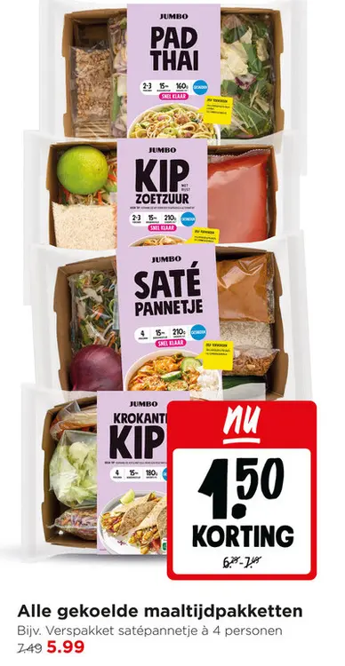 Aanbieding: Alle gekoelde maaltijdpakketten