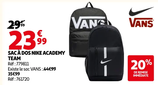 Promotie: Sac a dos NIKE academy team