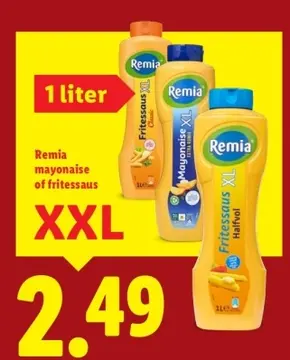 Aanbieding: Remia mayonaise of fritessaus XXL