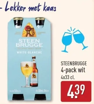 Aanbieding: STEENBRUGGE 4-pack wit