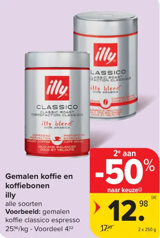 Promotie: Gemalen koffie en koffiebonen