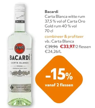 Aanbieding: Bacardi Carta Blanca