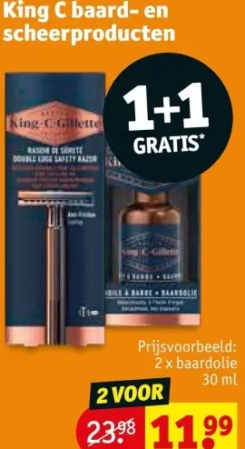 Promotie: King C baard- en scheerproducten