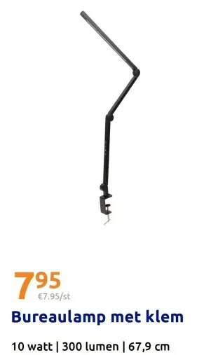 Promotie: Bureaulamp met klem