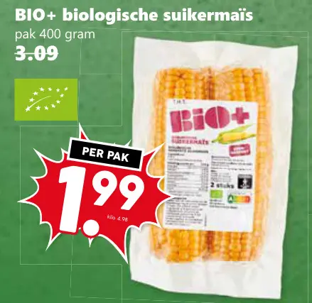 Aanbieding: Biologische suikermaïs