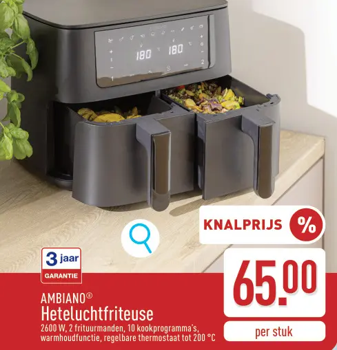 Promotie: Heteluchtfriteuse
