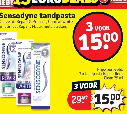 Promotie: Sensodyne tandpasta