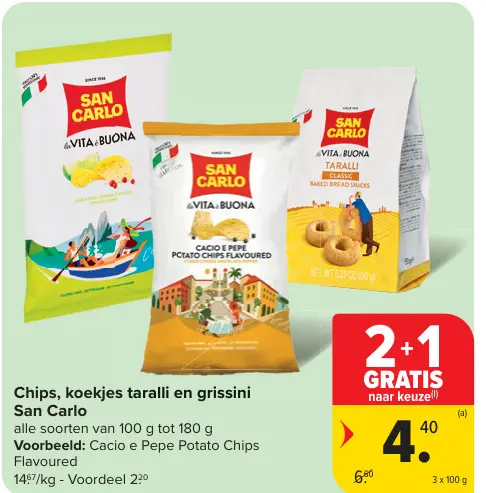 Promotie: San Carlo Chips