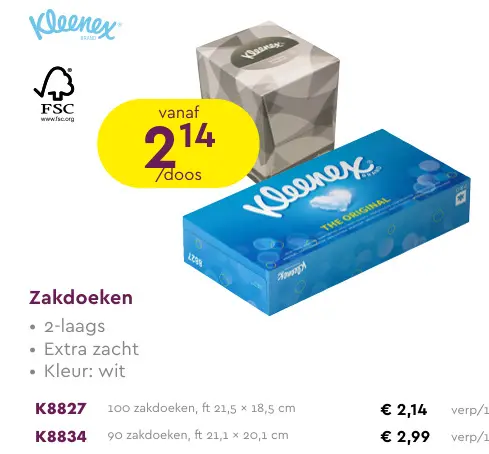 Promotie: Zakdoeken