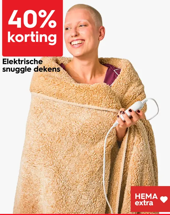 Aanbieding: Elektrische snuggle dekens