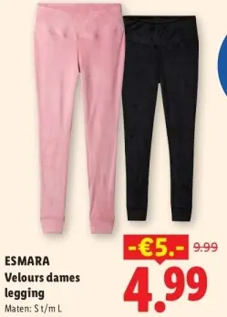 Aanbieding: Velours dames legging