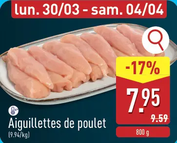 Offre: Aiguillettes de poulet