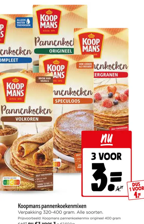 Promotie: pannenkoekenmixen
