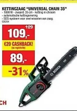 Aanbieding: Kettingzaag unisversal chain 35