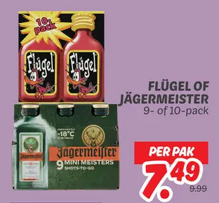 Aanbieding: Flügel of Jägermeister