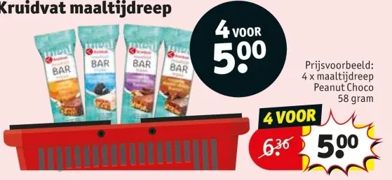 Promotie: Kruidvat maaltijdreep