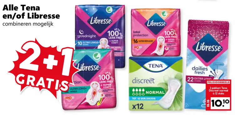 Aanbieding: Alle Tena en/of Libresse