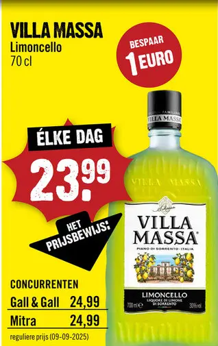 Aanbieding: Villa Massa Limoncello 70 cl