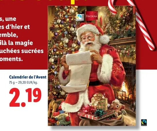 Offre: Calendrier de l'Avent