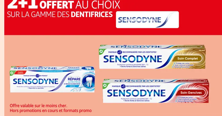 Promotie: Dentifrices Sensodyne