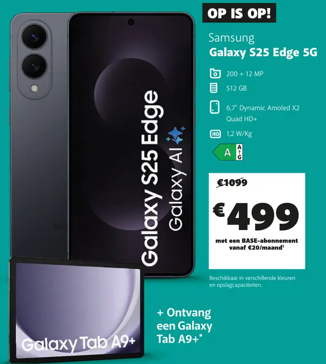 Promotie: Galaxy S25 Edge 5