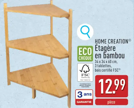 Offre: Etagère en bambou