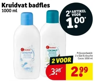Promotie: Kruidvat badfles