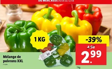 Offre: Mélange de poivrons XXL
