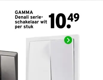 Aanbieding: Denali serie-schakelaar wit