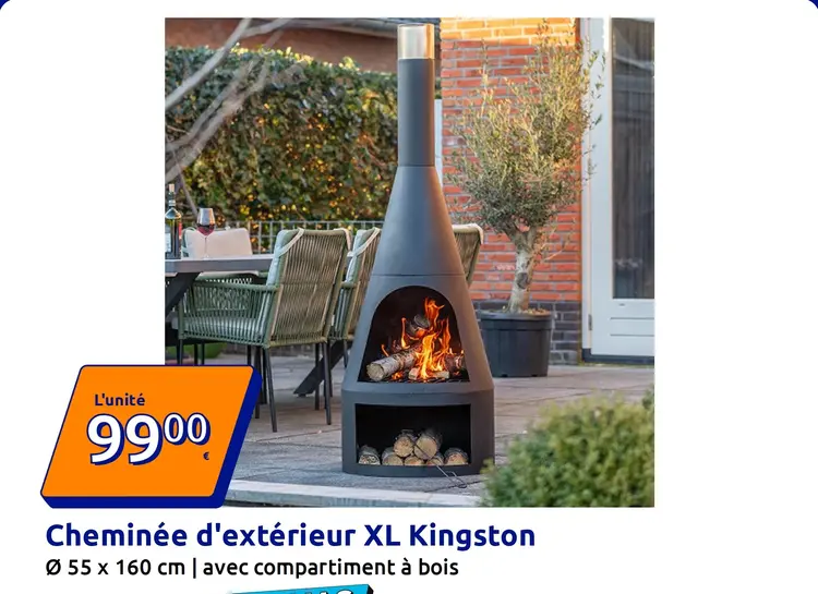 Offre: Cheminée d'extérieur XL Kingston