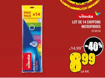 Aanbieding: Lot de 14 chiffons microfibres