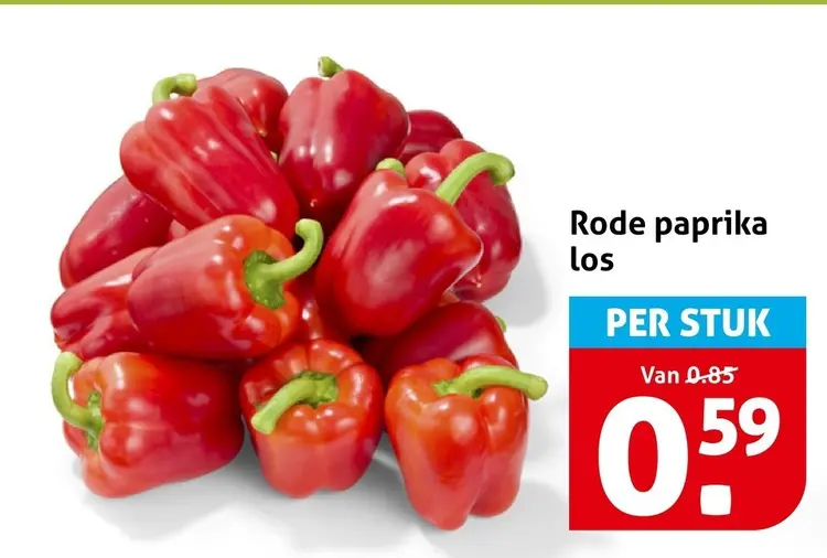 Aanbieding: Rode paprika los