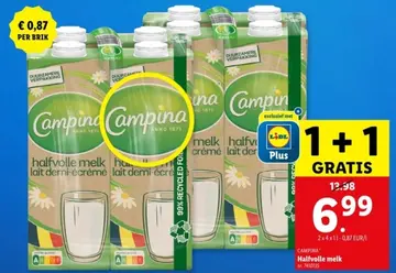 Aanbieding: Halfvolle melk