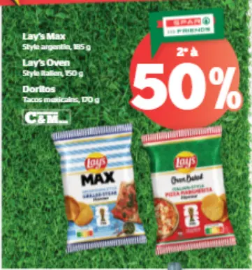 Offre: Lay's Max, Lay's Oven, Doritos