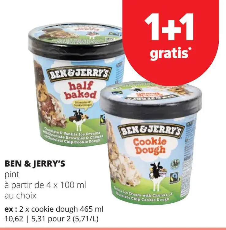 Offre: Ben & Jerry's pint